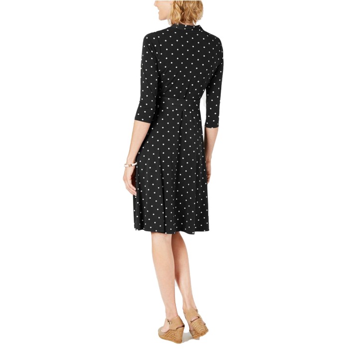 belted swing dress