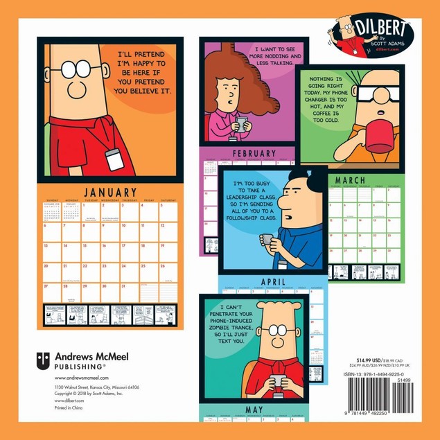 Dilbert Wall Calendar, by ANDREW Tanga