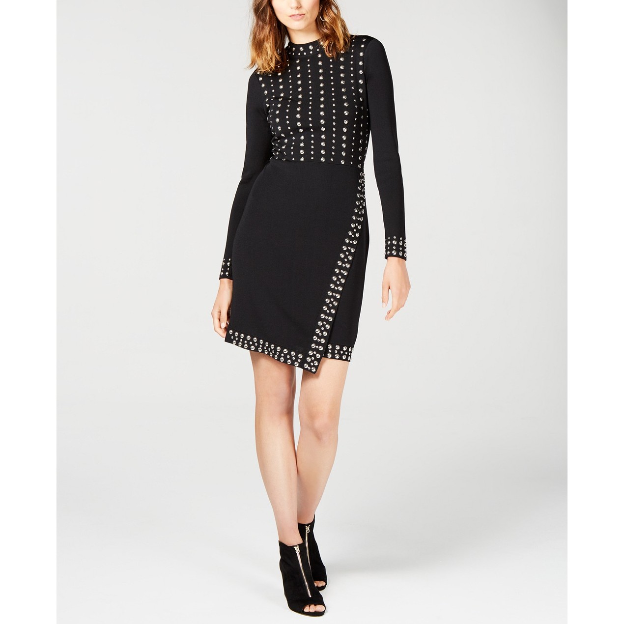 INC International Concepts Women's Studded Sweater Dress Black Size Medium - Tanga inc sweater dress