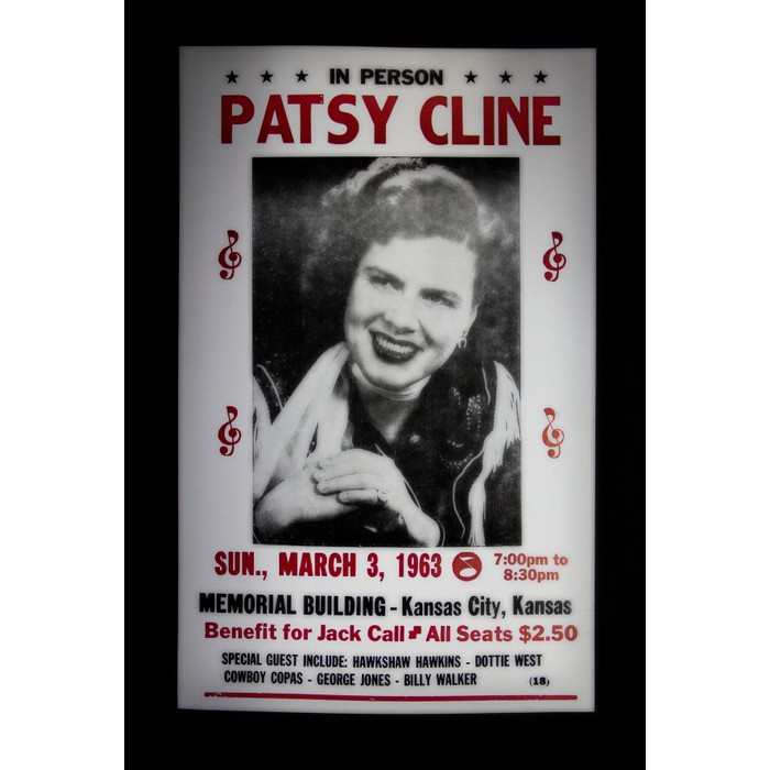 Patsy Cline Graphics Patsy Cline retro concert poster - Tanga