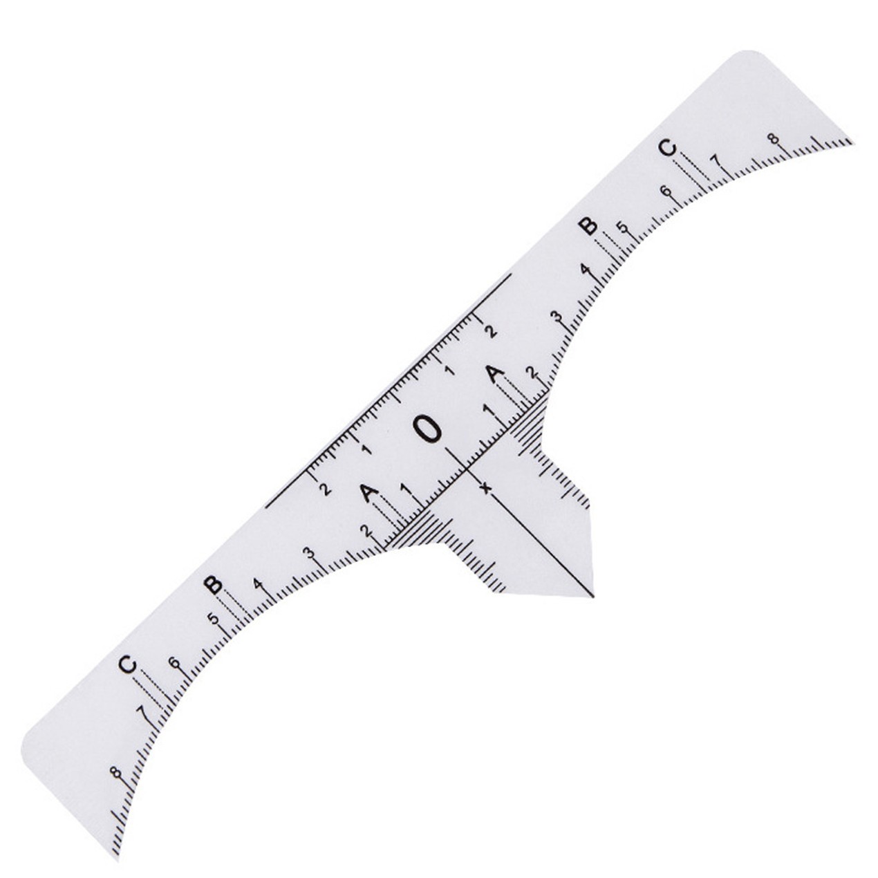 One-time Microblading Brow Measure Eyebrow Guide Ruler Permanent Tools ...