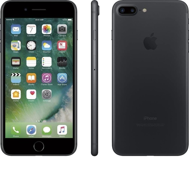 Apple iPhone 7 Plus, A1660, 128G, Black - CDMA /GSM Unlocked (Renewed)