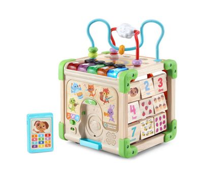 LeapFrog Touch & Learn Wooden Activity Cube Sensory Toy for Baby
