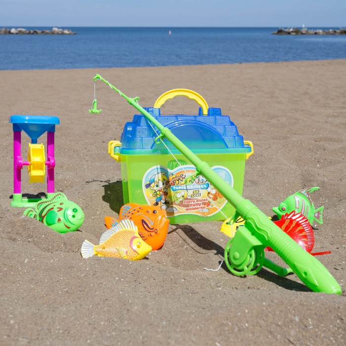Fish Ramp Toy Kids Toy Fishing Set with Magnetic Fishing Pole - Tanga