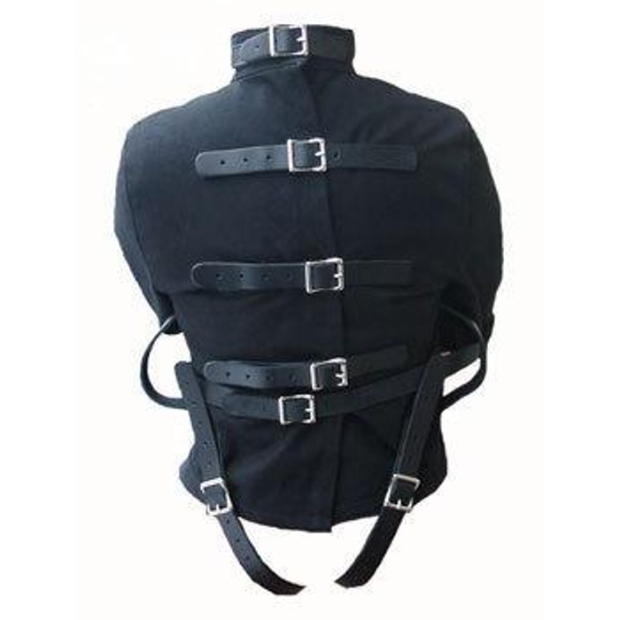 Strict Leather Black Canvas Straitjacket Small - Tanga