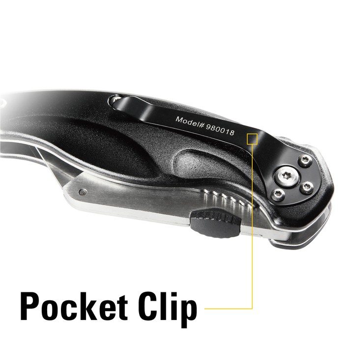 CAT Folding Utility Knife Box Cutter with Quick Blade Change - Tanga