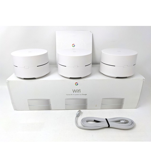 OB Google Wifi AC1200 Dual-Band Mesh Wi-Fi System 3-Pack GA00158-US - Tanga