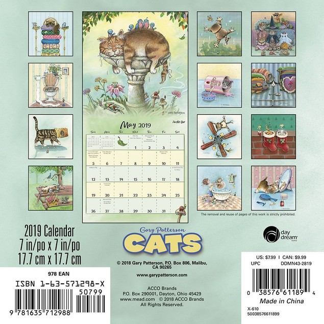 Gary Pattersons Cats Mini Wall Calendar, Funny Cats by Calendars - Tanga Gary Pattersons Cats Mini Wall Calendar, Funny Cats by Calendars - Tanga