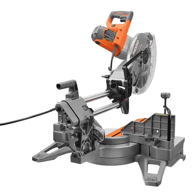RIDGID R4222 15 Amp Corded 12 in. Dual Bevel Sliding Miter Saw Tanga