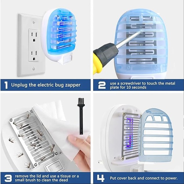 6 Pack – Indoor Bug Zappers – Plug-In Electronic Insect Killer - Tanga