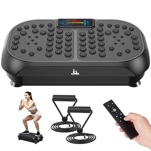 CRAZYFEB VIBRATION PLATE EXERCISE MACHINE WORKOUT VIBRATE FITNESS PLATFORM BLACK - Tanga CRAZYFEB VIBRATION PLATE EXERCISE MACHINE WORKOUT VIBRATE FITNESS PLATFORM BLACK - Tanga