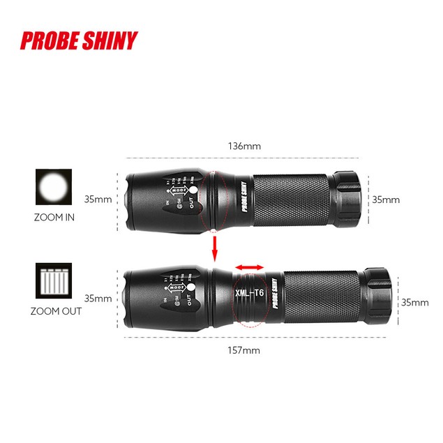 5000lm X800 Tactical Lampe de poche LED Zoom militaire Torche G700 5000lm X800 Tactical Lampe de poche LED Zoom militaire Torche G700