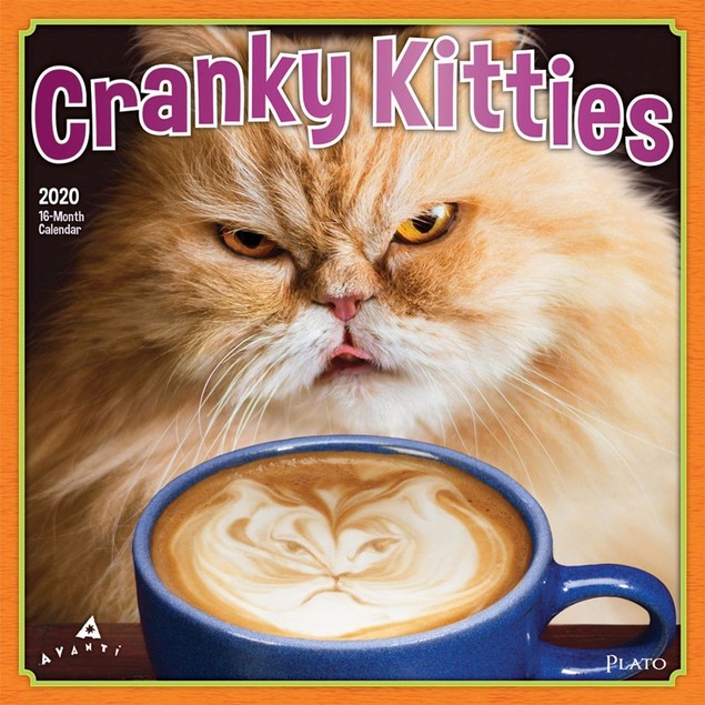Cranky Kitties Wall Calendar, Funny Cats by Calendars Tanga
