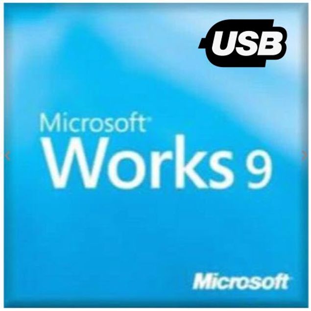 Work Vs 9 Microsoft Works 9 USB For Windows 11 & 10 - Tanga
