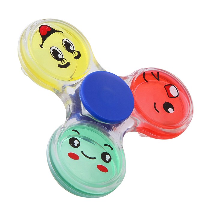 Mud Fidget Crystal Mud Emoji Fidget Hand Spinner Finger Bearing Gyro Focus Toy - Tanga