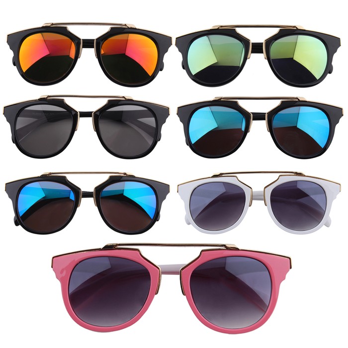 Cool Spectacles Cool Fashion Colorful Sunglasses Durable Frame Colorful Film/Gray ...