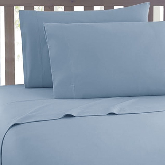 3Pc Hotel Quality Dusty Blue Bed Sheet Set Queen Size Tanga