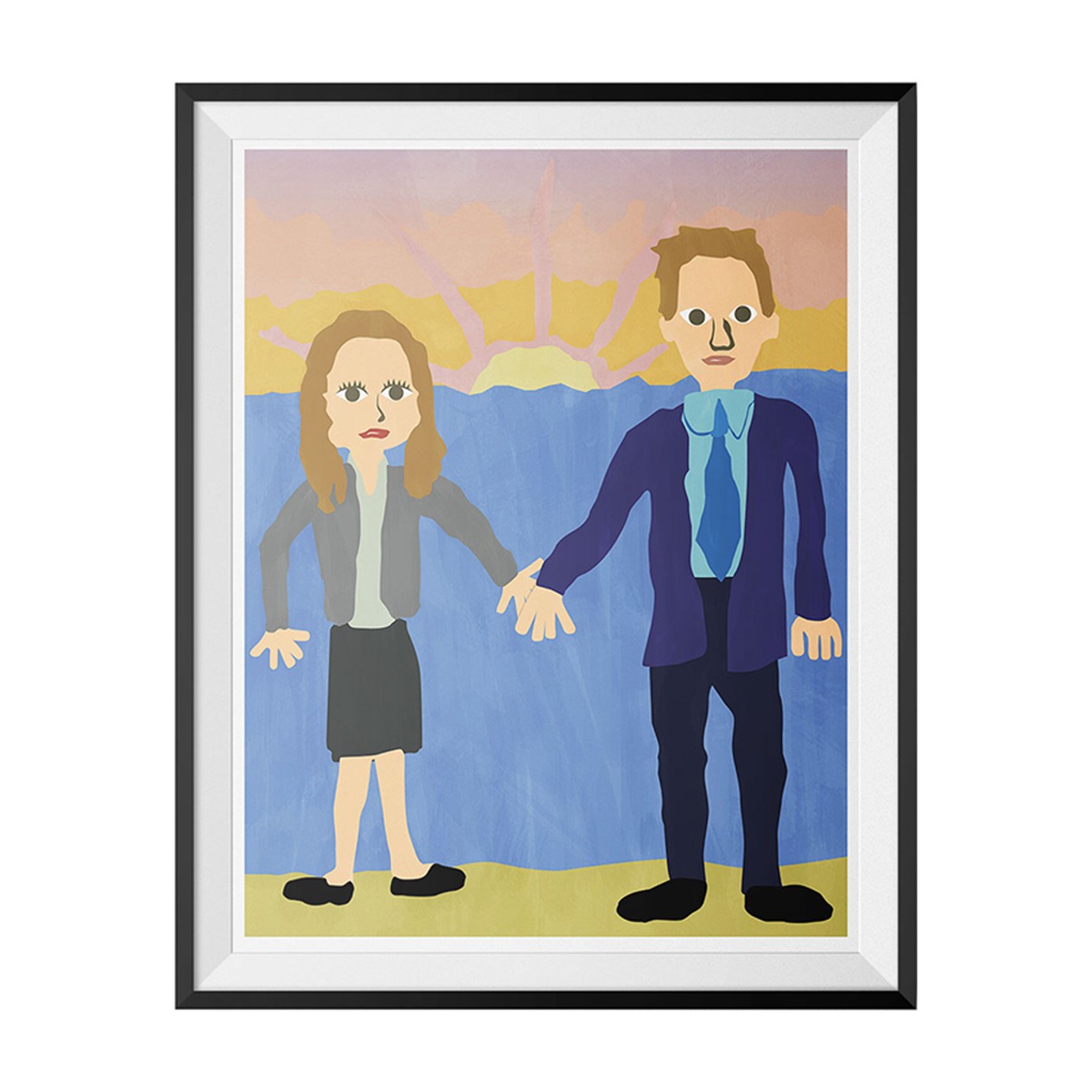Michael Scott S Painting Jim And Pam Wedding Poster 11 X 17 Tanga