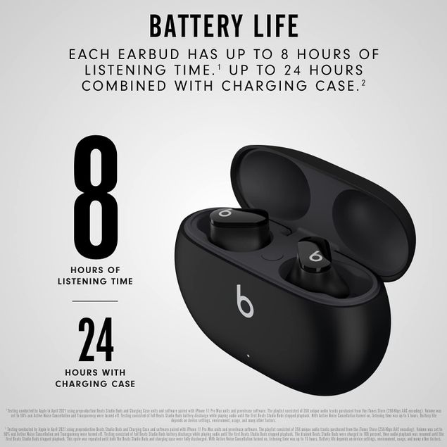 Beats Studio Buds MJ4X3LL/A Wireless Noise Cancelling Earbuds Beats Studio Buds MJ4X3LL/A Wireless Noise Cancelling Earbuds