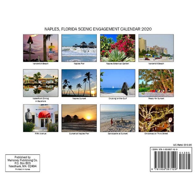 Naples Florida Wall Calendar, Florida by Calendars Tanga