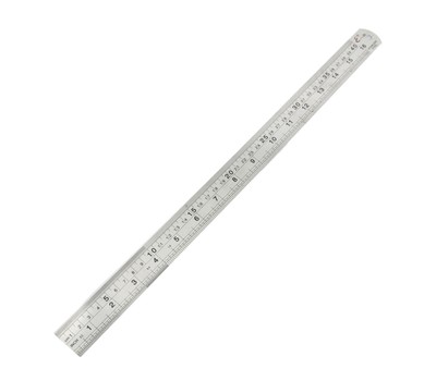 Double Sides 40cm 16 Inch Scale Long Steel Straight Ruler Measure Tool ...