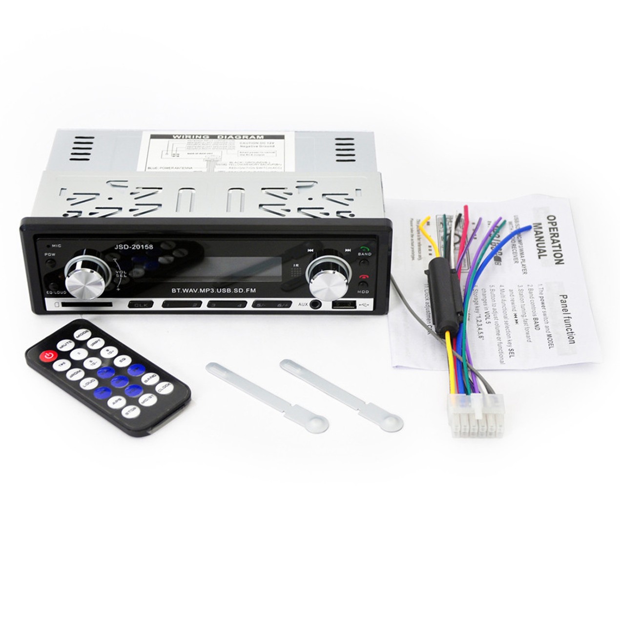 Jsd 20158 Car Din Audio Stereo Sd Mp3 Player Radio Receiver