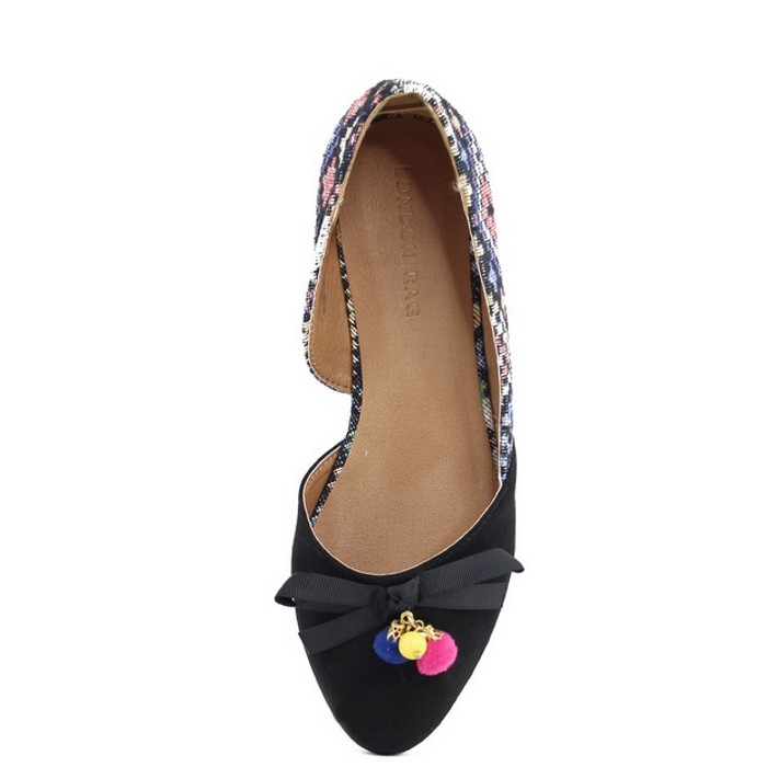 London Rag Slippers Retro London Rag Womens Slip-On Shoes - BelleChic
