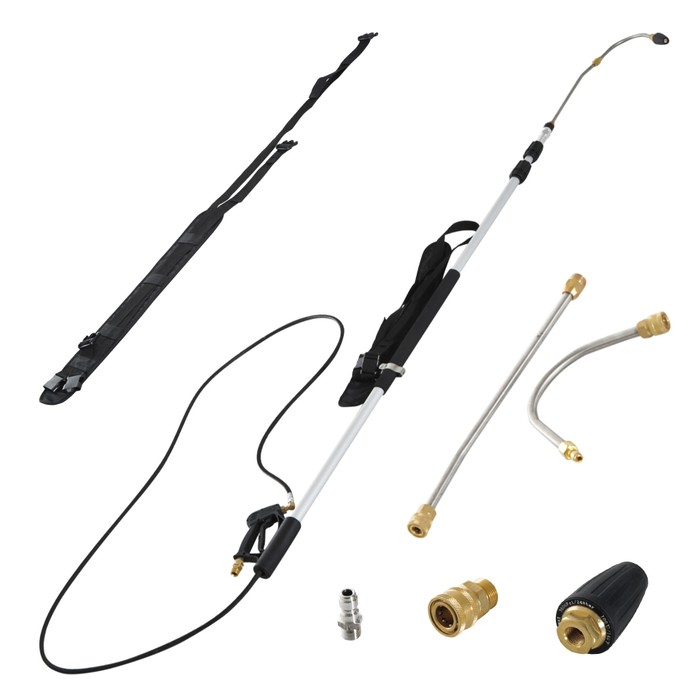 18'Extension Telescoping Sprayer Wand Lance 4000PSI Watering Pump 3 ...