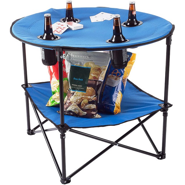 Portable Round Table Round Folding Table - 24