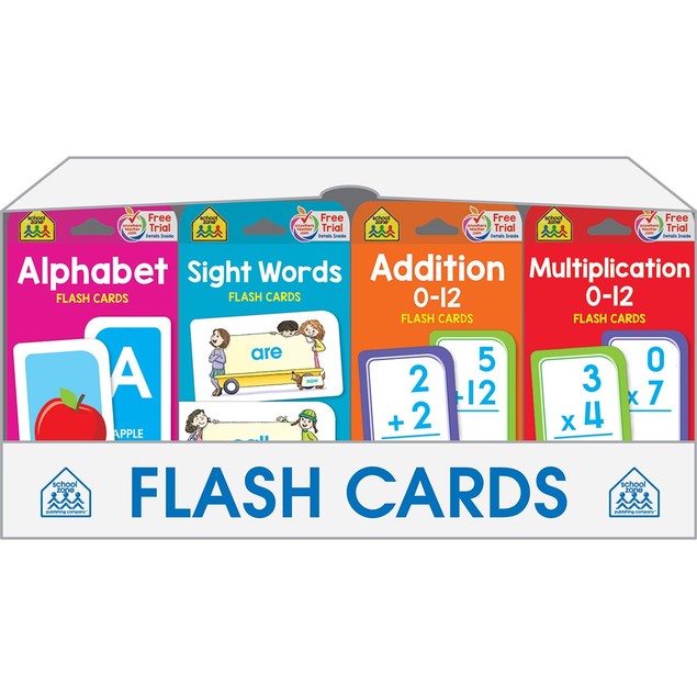 School Zone Flash Card Display Flash Cards(pack Of 1) Tanga