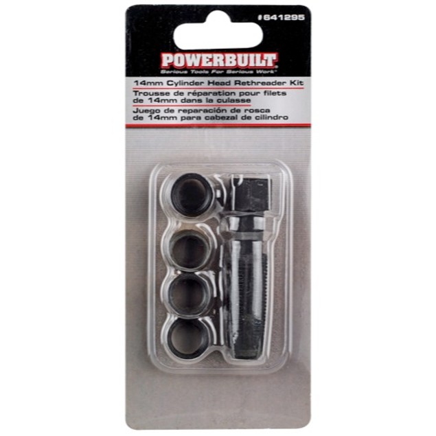 Powerbuilt 14mm Cylinder Head Rethreader Kit - 641295 - Tanga