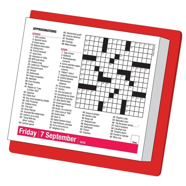 Mensa 10Minute Crossword Puzzles PageADay Calendar 2018 Tanga