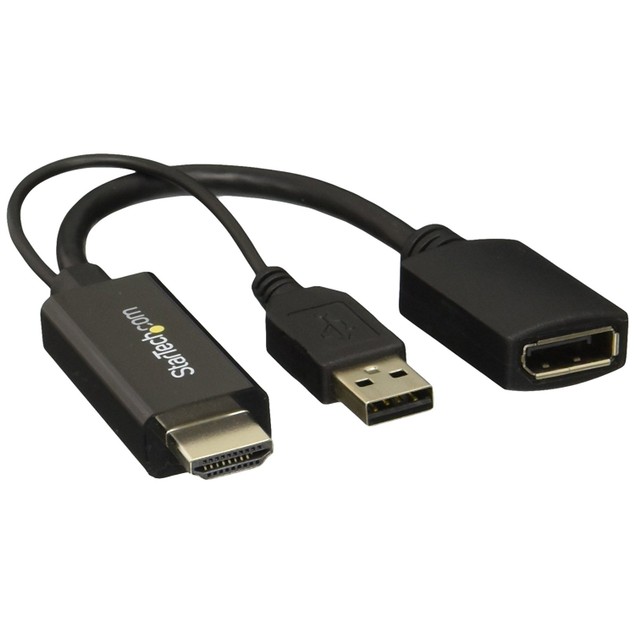 StarTech HDMI to DisplayPort Converter - HDMI to DP Adapter with USB ...