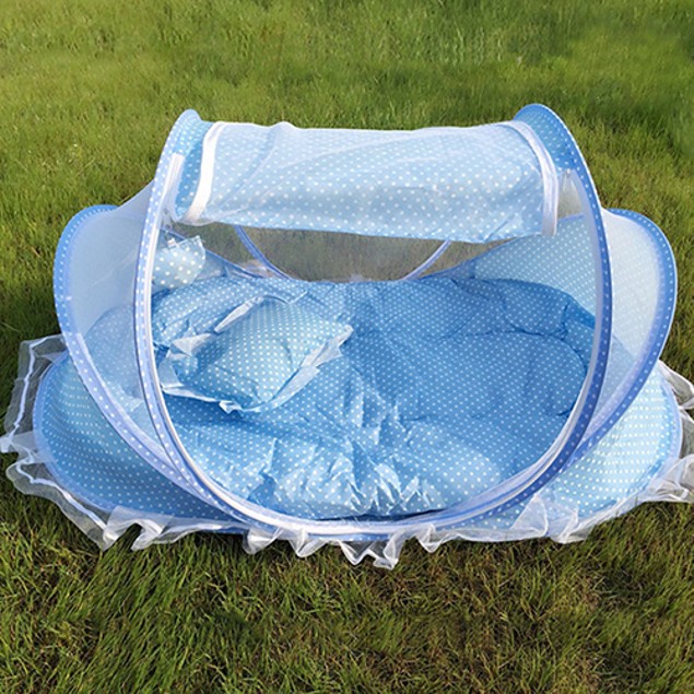 Baby mattress with mosquito net and pillow Clearance