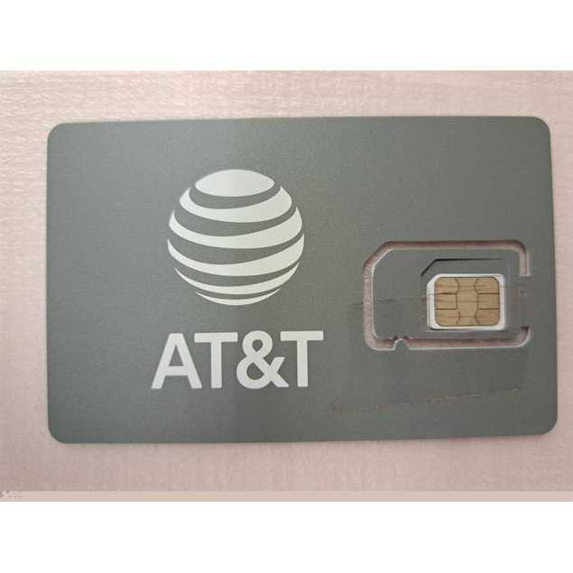 AT&T 5G SIM Card AT&T Triple cut SIM Card Post & Prepaid 6821B - Tanga