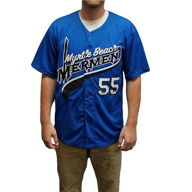Villa Kenny Powers Baseball Shirt #55 Myrtle Beach Mermen Stitched Men Movie Baseball Shirt Blue Green, 55 Powers Blue Villa Kenny Powers Baseball Shirt #55 Myrtle Beach Mermen Stitched Men Movie Baseball Shirt Blue Green, 55 Powers Blue