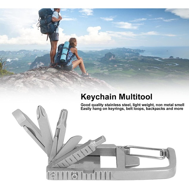 Keychain Multitool 12-in-1 Folding Multi Tool - Tanga