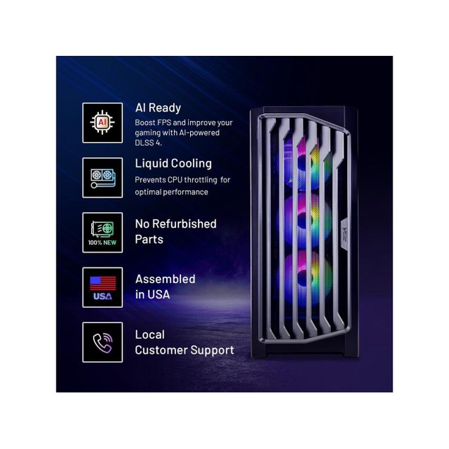 Skytech Legacy Gaming PC Desktop, Ryzen 9 9950X3D 4.3 GHz (5.7GHz Turbo ...