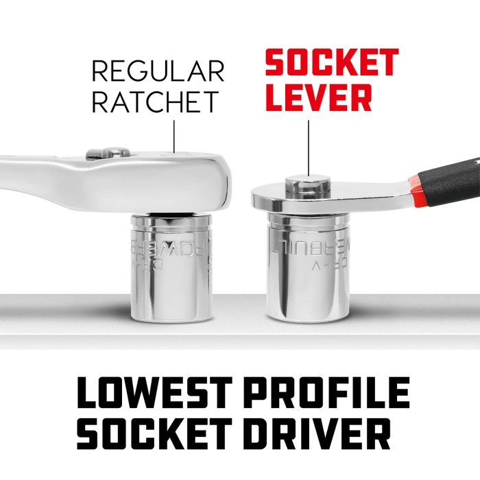 Powerbuilt 2 Piece 1/4 Inch and 3/8 Inch Drive Socket Lever - 940009 ...