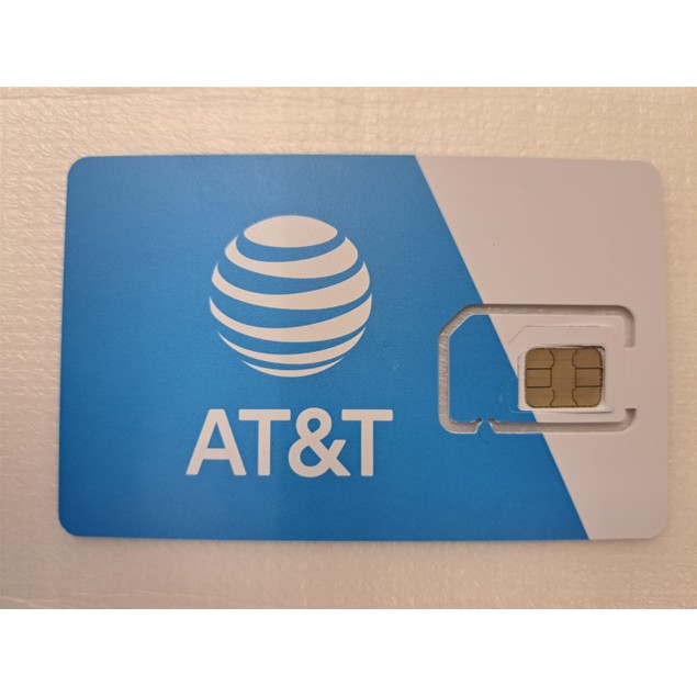 AT&T 3-in-1 Prepaid/Postpaid 4G LTE 5G SIM Card Nano/Micro/Standard ...