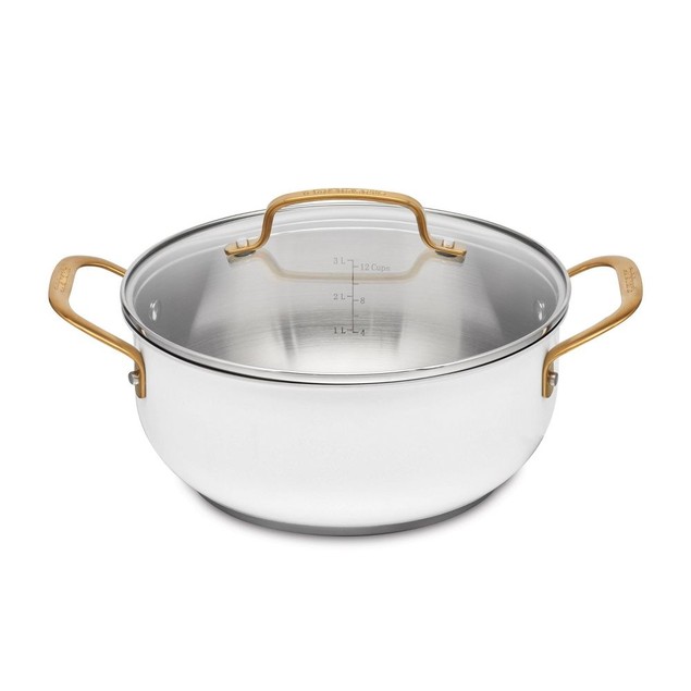 Cuisinart Stainless Steel Multi-Purpose Pan 500F 4.5QT Matte White ...