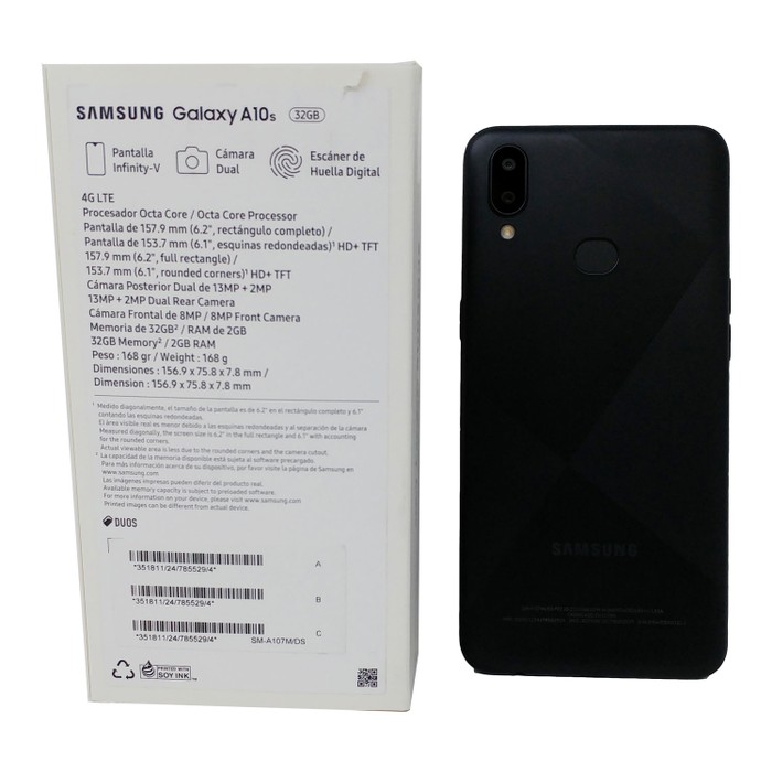 OB Samsung Galaxy A10s 32GB SM-A107M/DS GSM Factory Unlocked 4G LTE 2GB ...