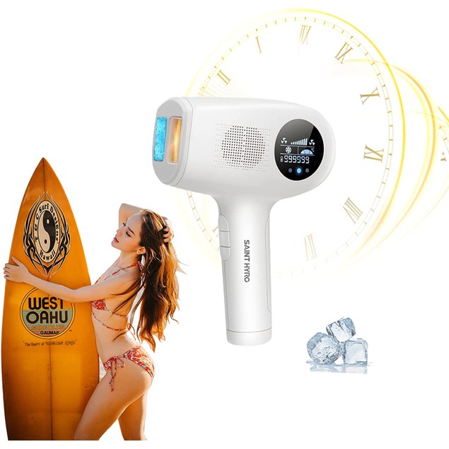 Painless IPL Laser Hair Removal for Women Men at Home 999,999 Flashes Ice Cooling Function Permanent