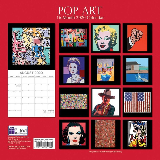Pop Art Wall Calendar, by The Gifted Stationery Company Tanga