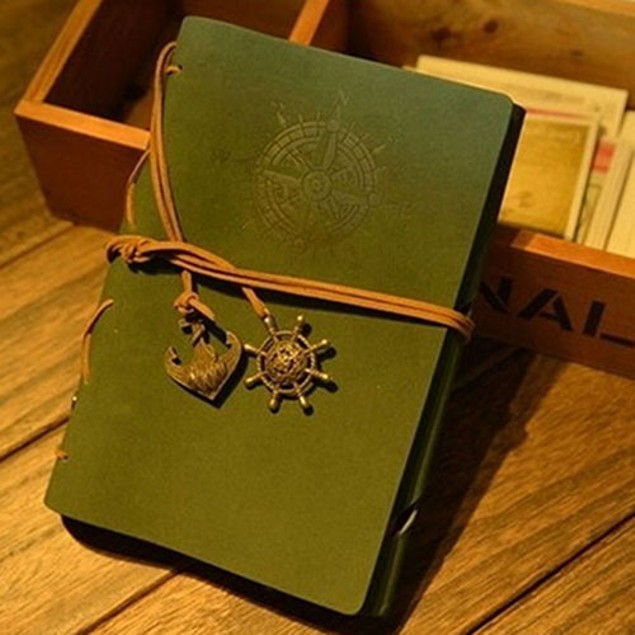 Fashion Personality Notebook Spiral Ring Binder Diary Retro Book - Tanga