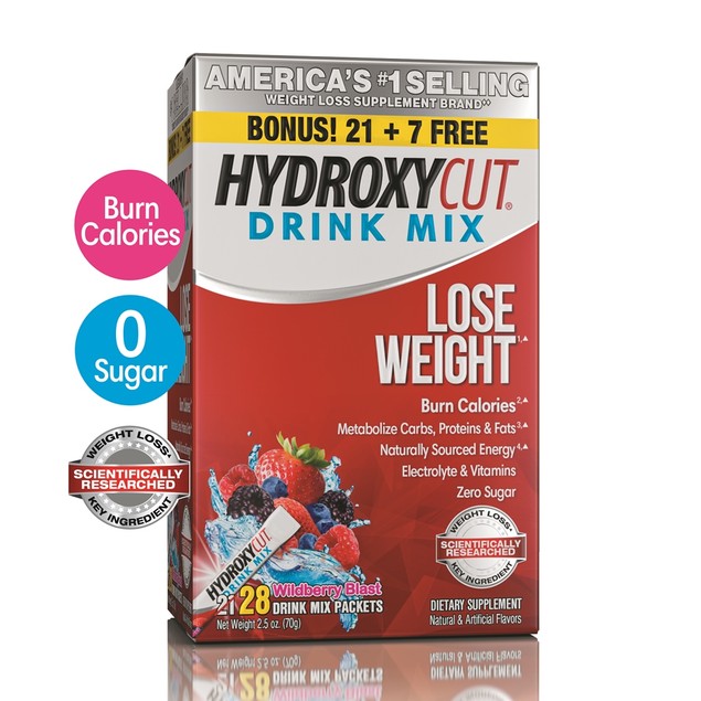 Hydroxycut Advanced Weight Loss Drink Mix Packets, Wild Berry, 2.4 Oz