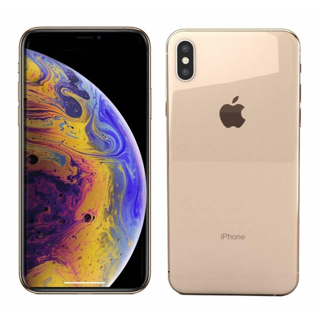Apple iPhone XS Max 64GB 4G LTE/GSM Verizon iOS,Gold(Refurbished) - Tanga