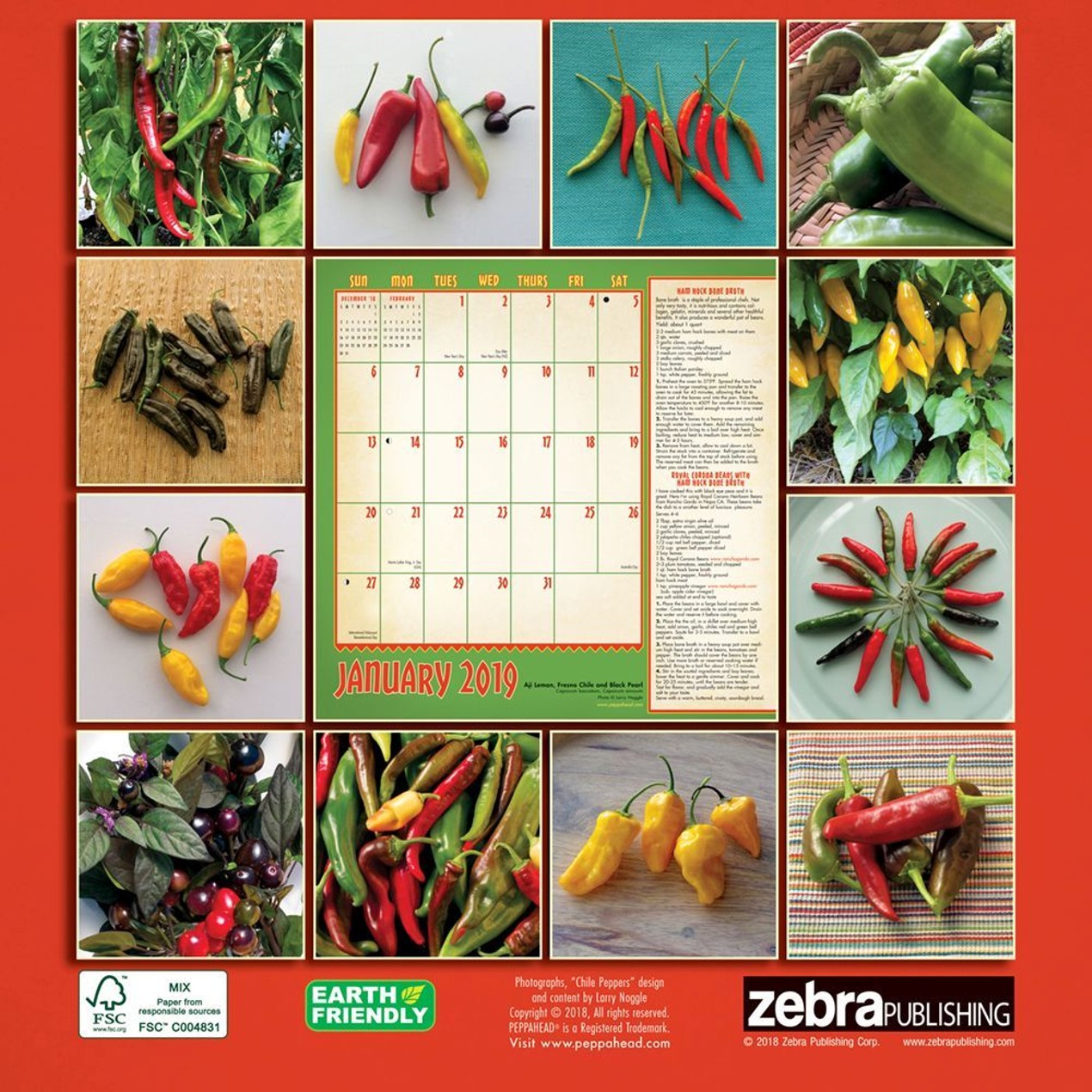 Chili Pepper Calendar 2025