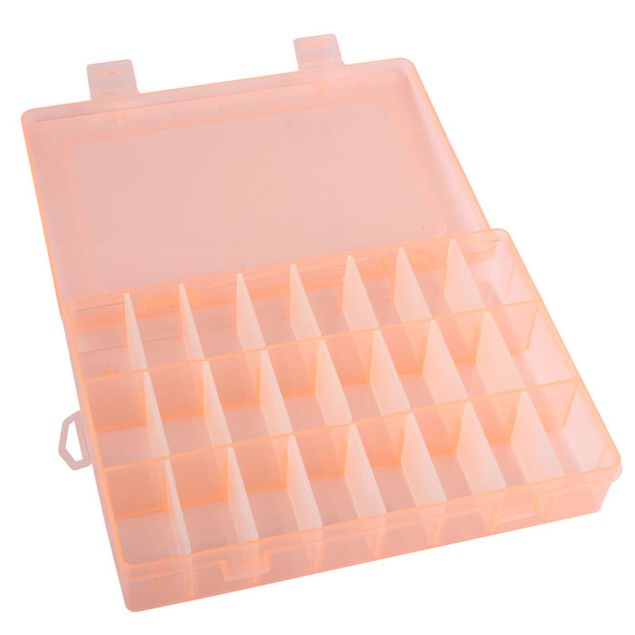 Craft Part Box 24-Compartment Craft/Part Storage Box - 4 Colors - Tanga