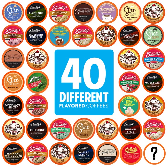 Keurig Dark Roast Coffee Coffee Pods&Capsules Two Rivers Coffee Bold & Dark Roast K-Cup Pods - Variety Sampler Pack, 40 Count, Keurig 2.0 Compatible Keurig Italian Roast Dark Coffee Capsules & Pods - Foto 4